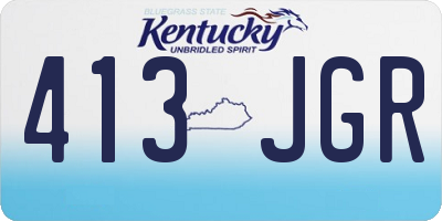 KY license plate 413JGR