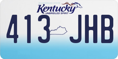 KY license plate 413JHB