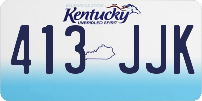 KY license plate 413JJK