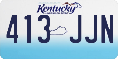 KY license plate 413JJN