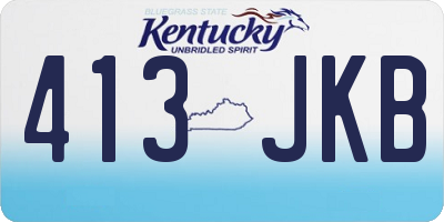 KY license plate 413JKB