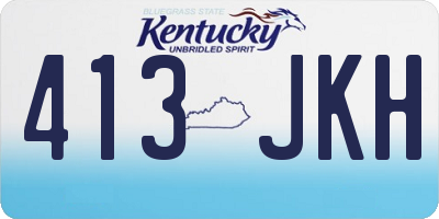 KY license plate 413JKH