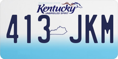 KY license plate 413JKM