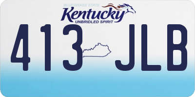 KY license plate 413JLB