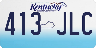 KY license plate 413JLC