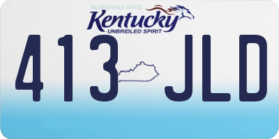 KY license plate 413JLD