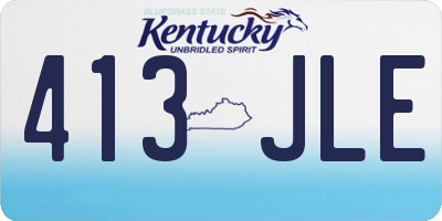 KY license plate 413JLE