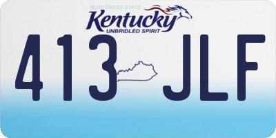KY license plate 413JLF