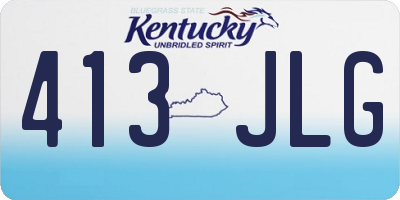 KY license plate 413JLG