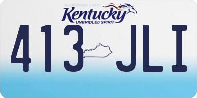 KY license plate 413JLI
