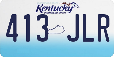 KY license plate 413JLR