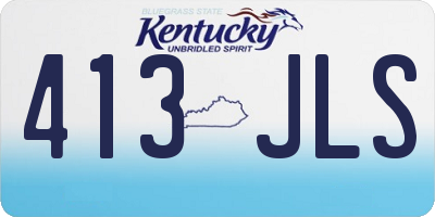 KY license plate 413JLS