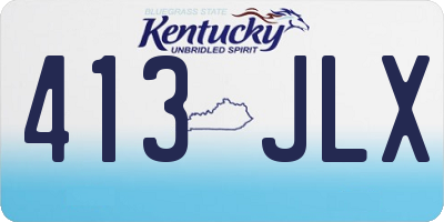 KY license plate 413JLX