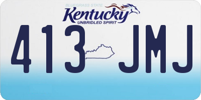 KY license plate 413JMJ