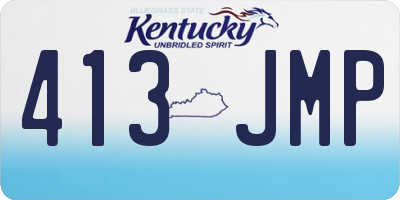 KY license plate 413JMP