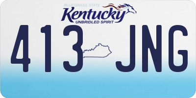 KY license plate 413JNG