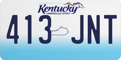 KY license plate 413JNT