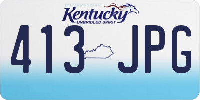 KY license plate 413JPG