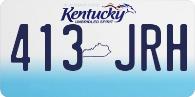 KY license plate 413JRH