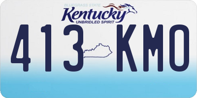 KY license plate 413KMO