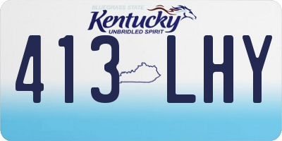 KY license plate 413LHY