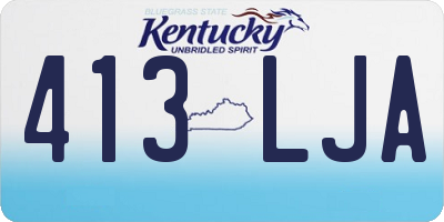 KY license plate 413LJA