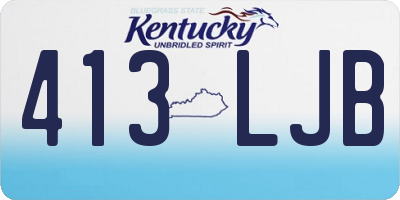 KY license plate 413LJB