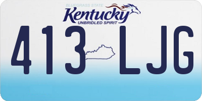 KY license plate 413LJG
