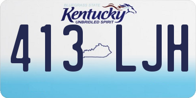 KY license plate 413LJH