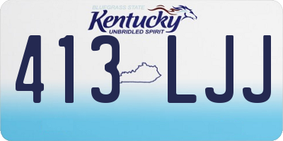 KY license plate 413LJJ