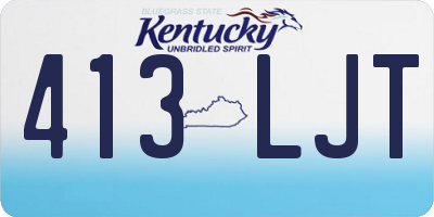 KY license plate 413LJT