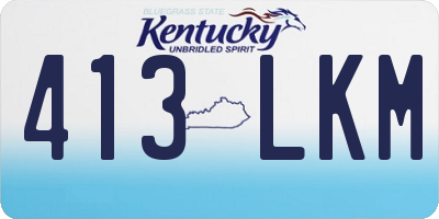 KY license plate 413LKM