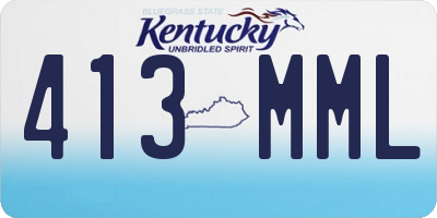 KY license plate 413MML