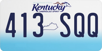 KY license plate 413SQQ