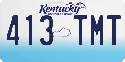 KY license plate 413TMT
