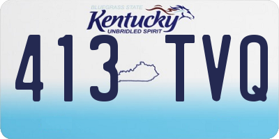 KY license plate 413TVQ