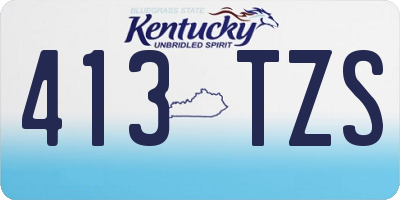 KY license plate 413TZS