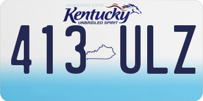 KY license plate 413ULZ