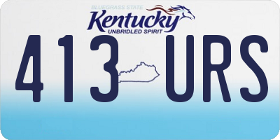 KY license plate 413URS