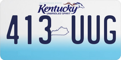 KY license plate 413UUG