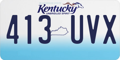 KY license plate 413UVX