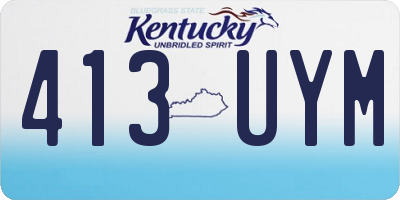 KY license plate 413UYM