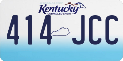 KY license plate 414JCC