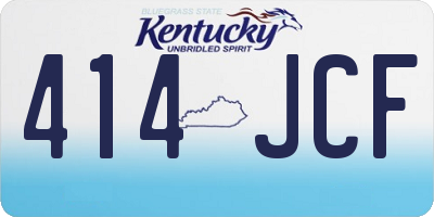 KY license plate 414JCF