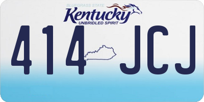 KY license plate 414JCJ