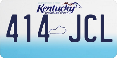 KY license plate 414JCL