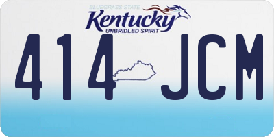 KY license plate 414JCM