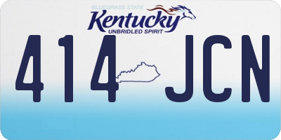 KY license plate 414JCN