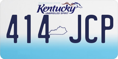 KY license plate 414JCP