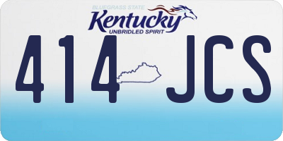 KY license plate 414JCS